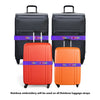 rainbow embroidered luggage straps